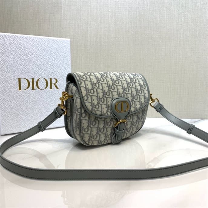 Medium Dior Bobby Bag Gray Dior Oblique Jacquard - DMB04 - 3