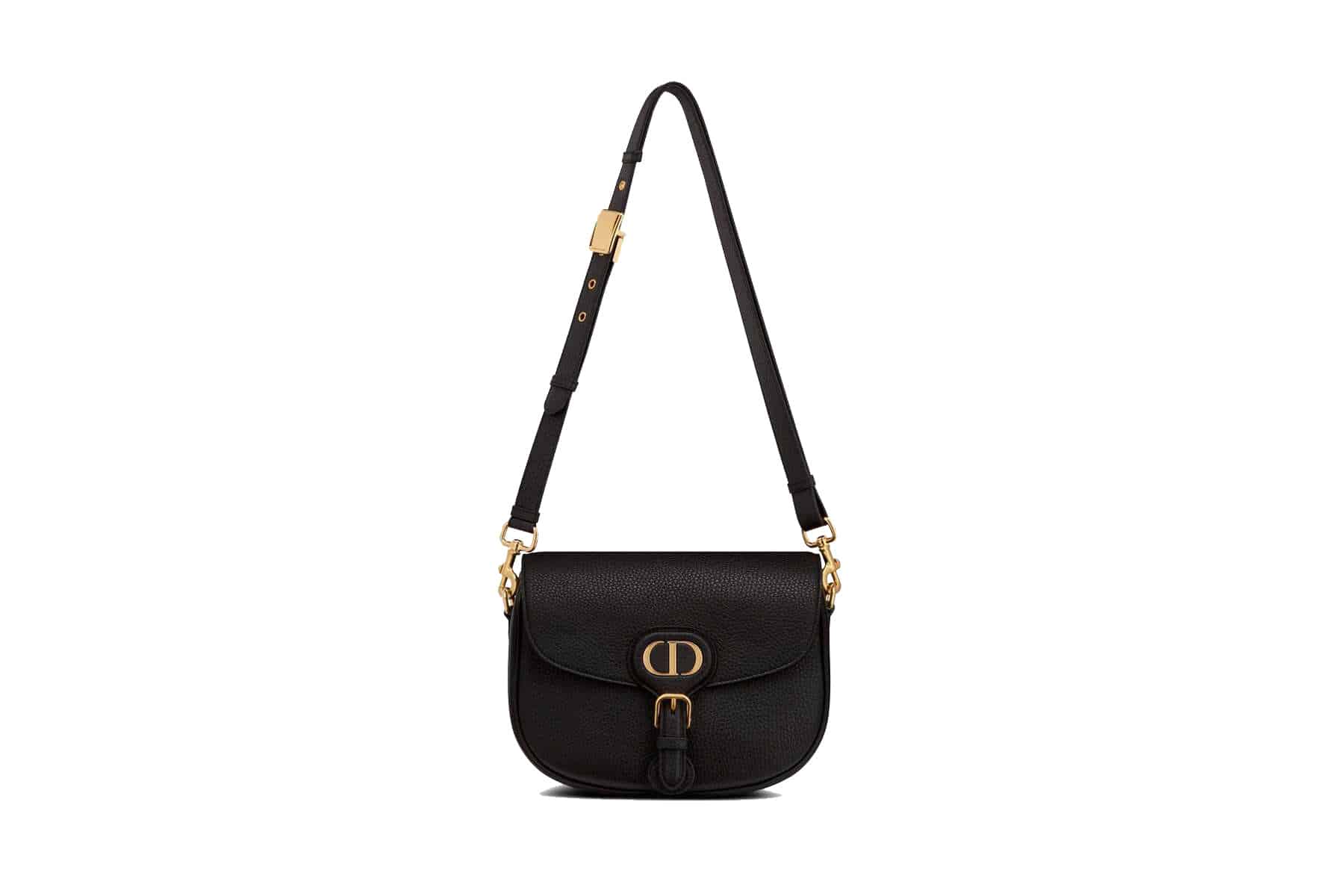 Medium Dior Bobby bag Black Granined Calfskin - DHB15 - 4