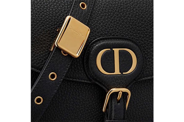 Medium Dior Bobby bag Black Granined Calfskin - DHB15 - 2