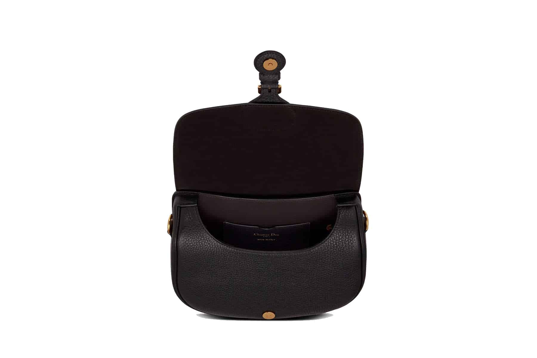 Medium Dior Bobby bag Black Granined Calfskin - DHB15 - 3