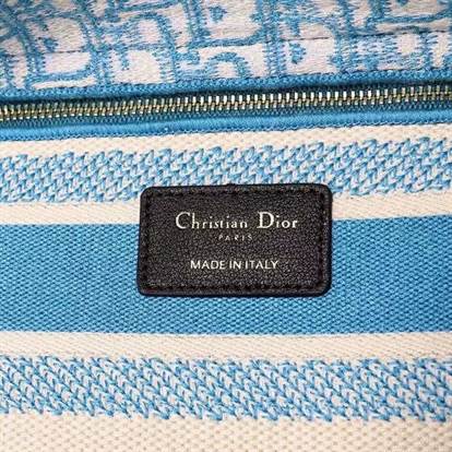 Medium Lady D-Lite Bag Cornflower Blue Toile de Jouy Embroidery - DHB21 - 5
