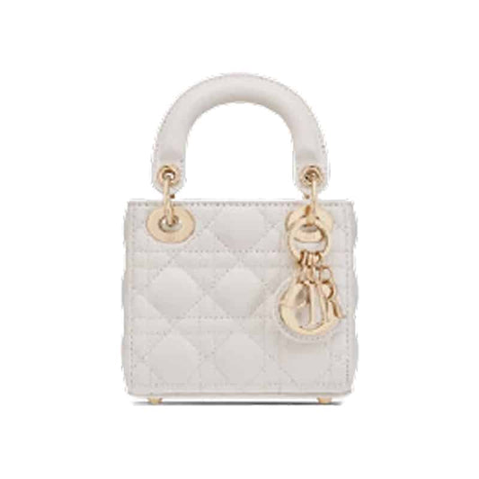 Micro Lady Dior Bag Latte Cannage Lambskin - DHB30 - 1
