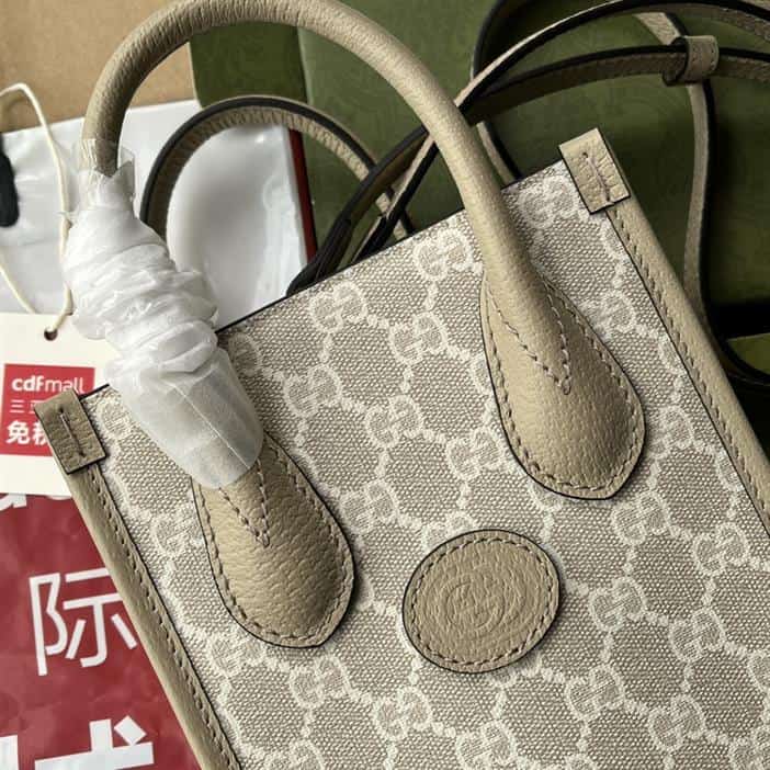 Mini tote bag with Interlocking G - GTB205 - 5
