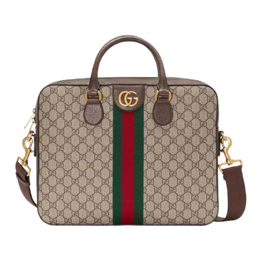 Gucci Canvas Ophidia GG Briefcase - GBC003 - 1