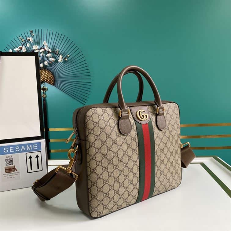 Gucci Canvas Ophidia GG Briefcase - GBC003 - 3