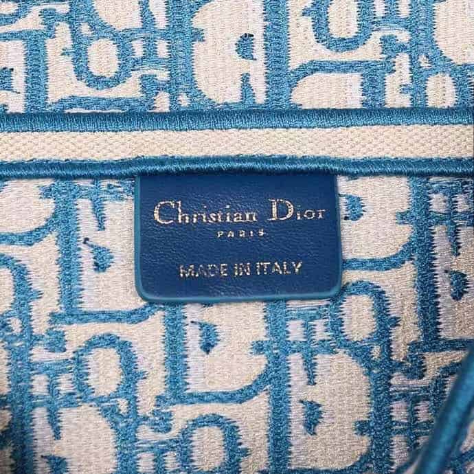 Saddle Bag Blue Dior Oblique Embroidery - DHB05 - 3