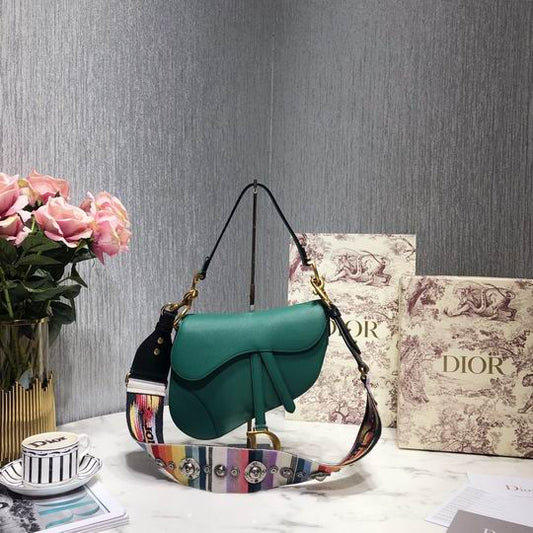 Saddle Bag With Strap Grained Calfskin - DHB83 - 1