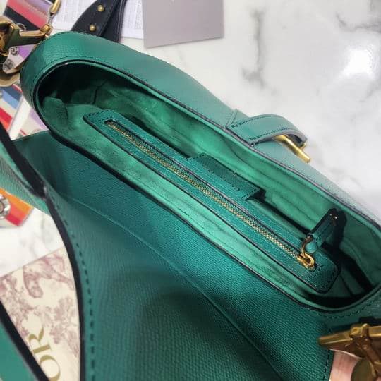Saddle Bag With Strap Grained Calfskin - DHB83 - 8