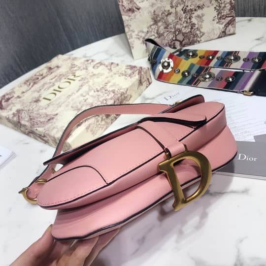 Saddle Bag With Strap Grained Calfskin - DHB84 - 4