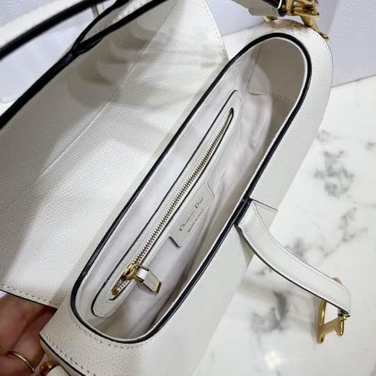 Saddle Bag With Strap Grained Calfskin - DHB85 - 6