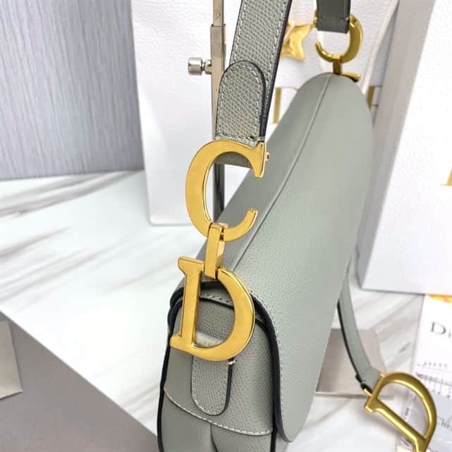 Saddle Bag With Strap Grained Calfskin - DHB86 - 5