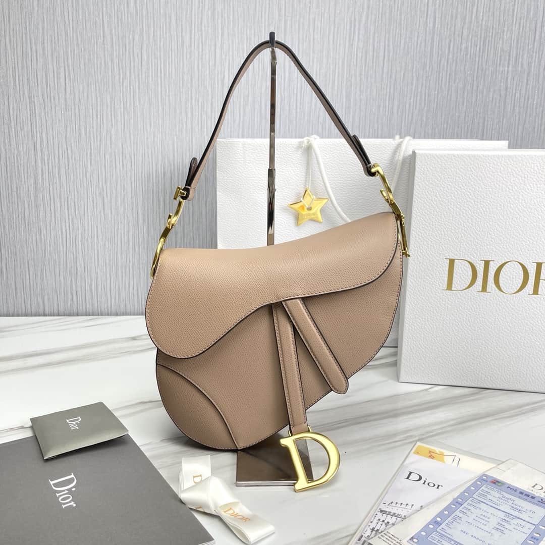 Saddle Bag With Strap Grained Calfskin - DHB87 - 1