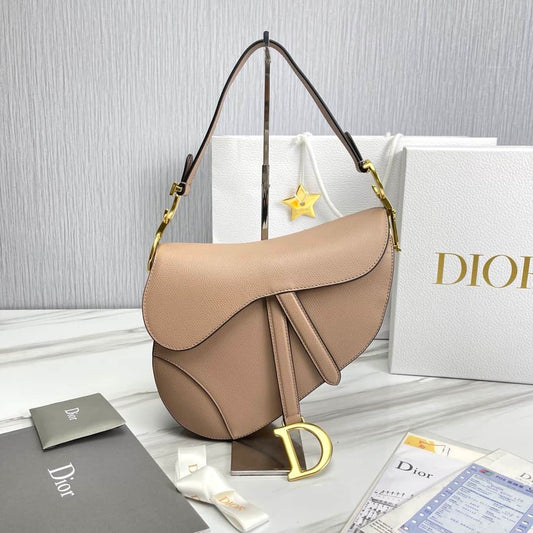 Saddle Bag With Strap Grained Calfskin - DHB87 - 1