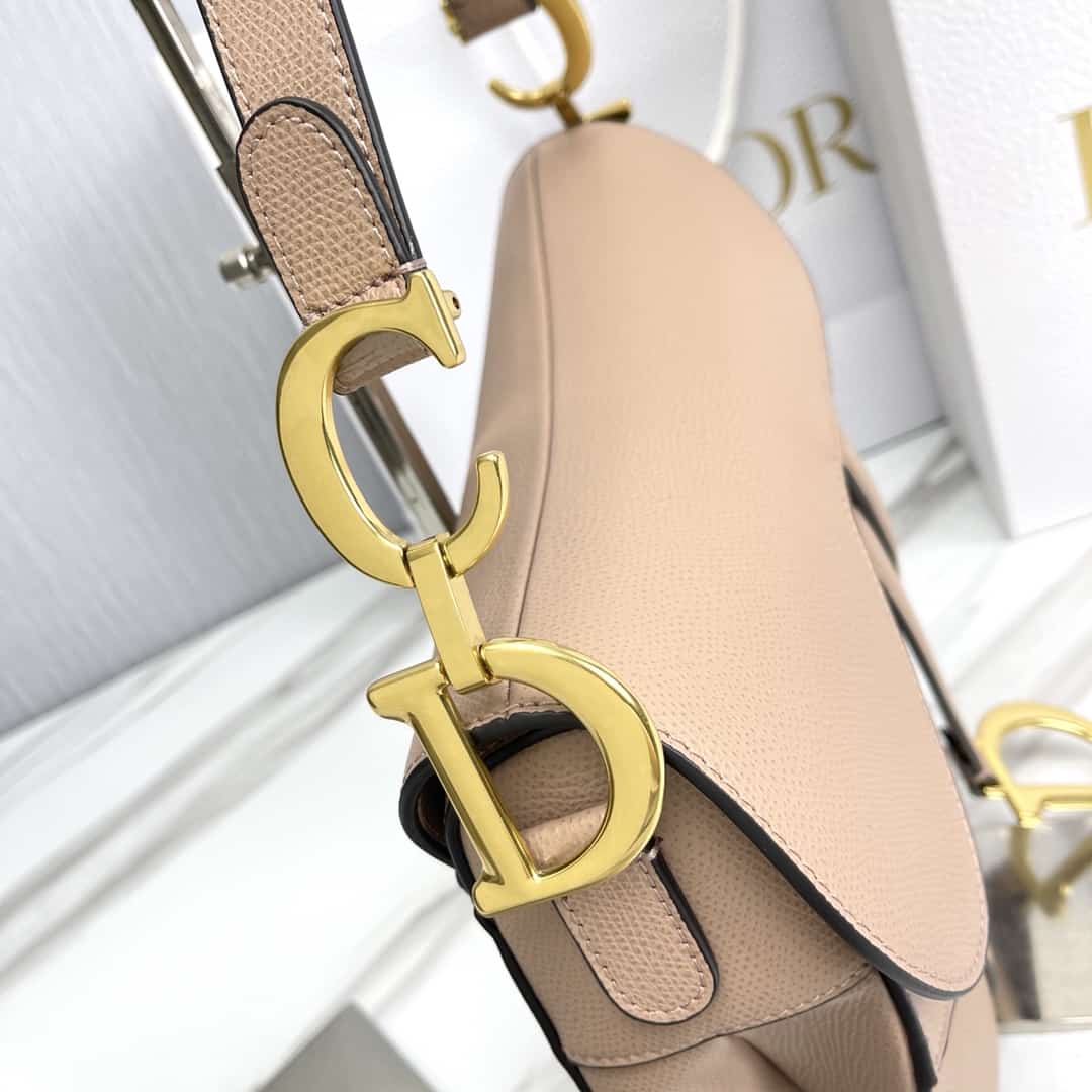 Saddle Bag With Strap Grained Calfskin - DHB87 - 4
