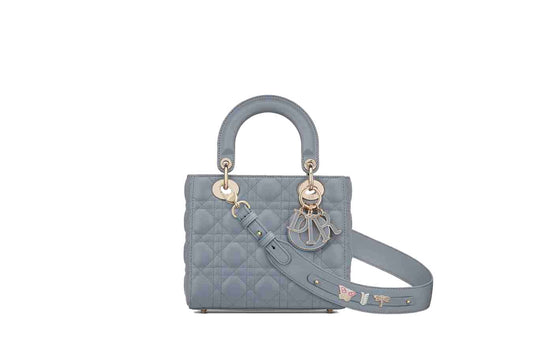 Small Lady Dior My ABCDior Bag Cloud Blue Cannage Lambskin - DHB03 - 1