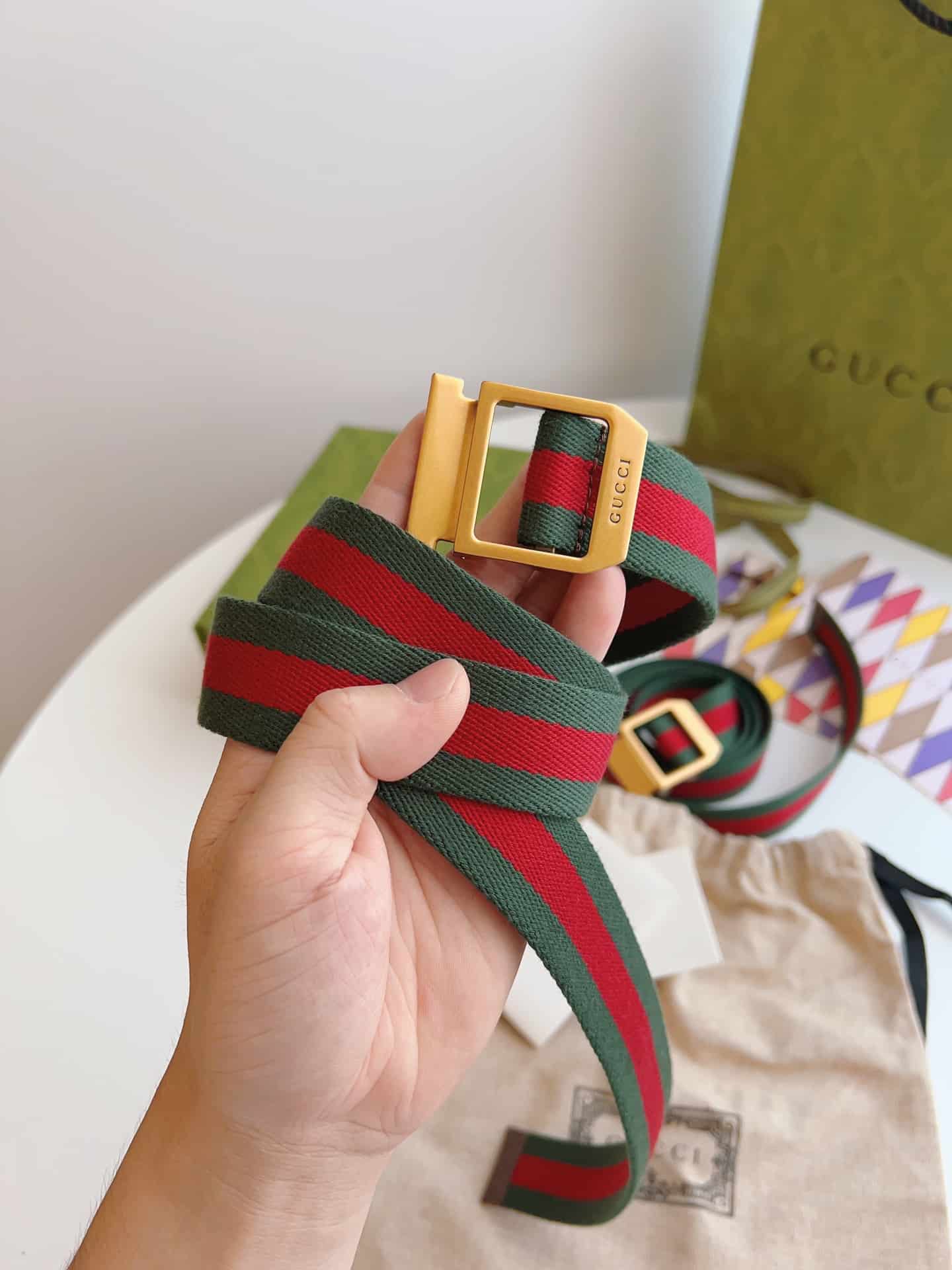 Web Belt With Rectangular Buckle - BELT40 - 2