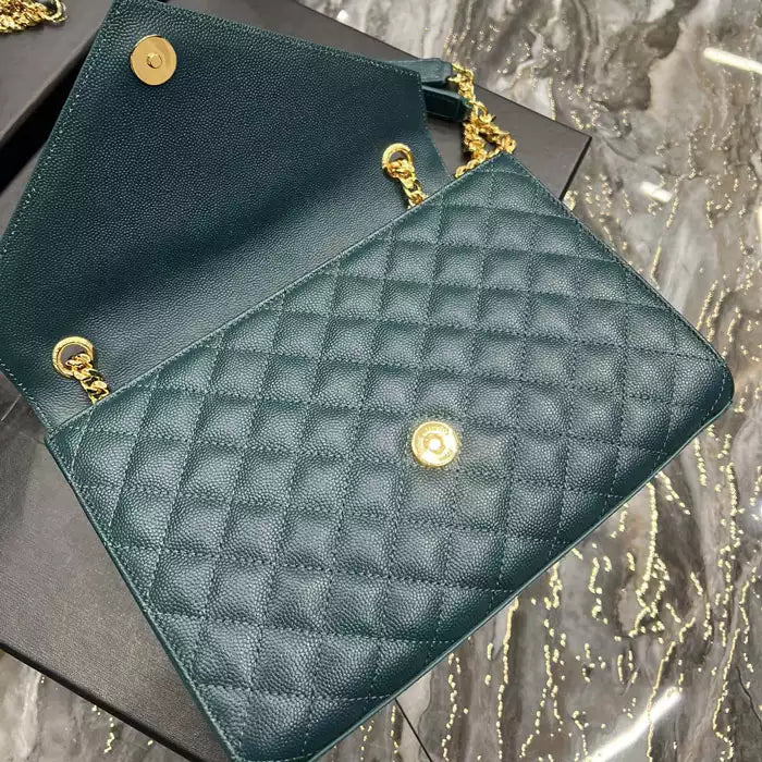 YSL Envelope Medium Chain Bag - YPS185 - 9