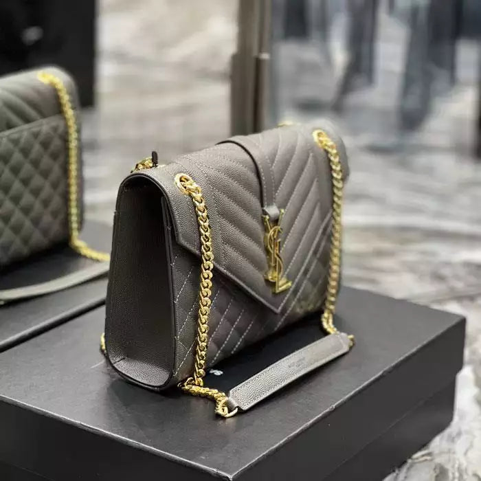 YSL Envelope Medium Chain Bag - YPS186 - 4