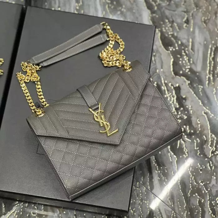 YSL Envelope Medium Chain Bag - YPS186 - 7
