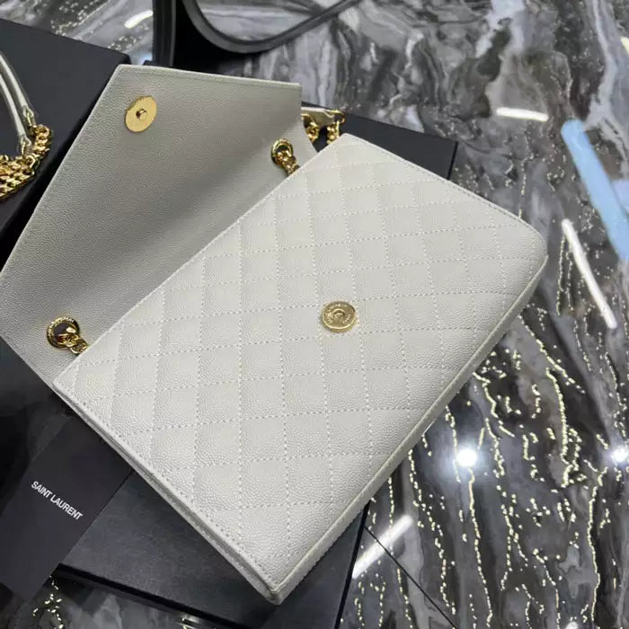 YSL Envelope Medium Chain Bag - YPS187 - 8