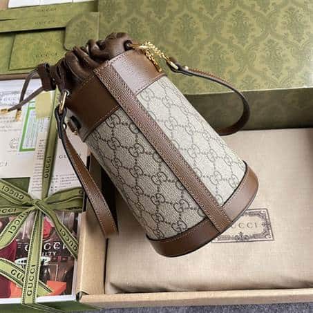 Gucci Beige 1955 Horsebit Small GG Bucket Bag - GMB93 - 7