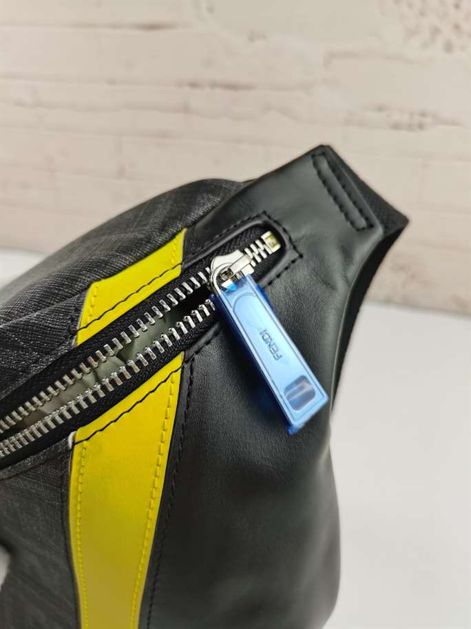 Fendi Gray Fabric Belt Bag - FPD27 - 8