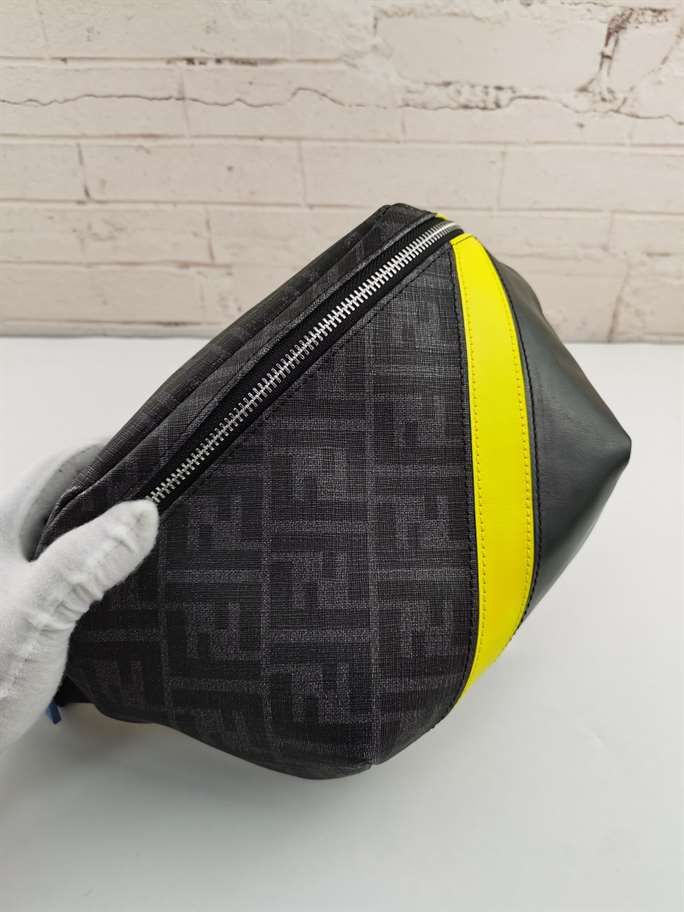 Fendi Gray Fabric Belt Bag - FPD27 - 9
