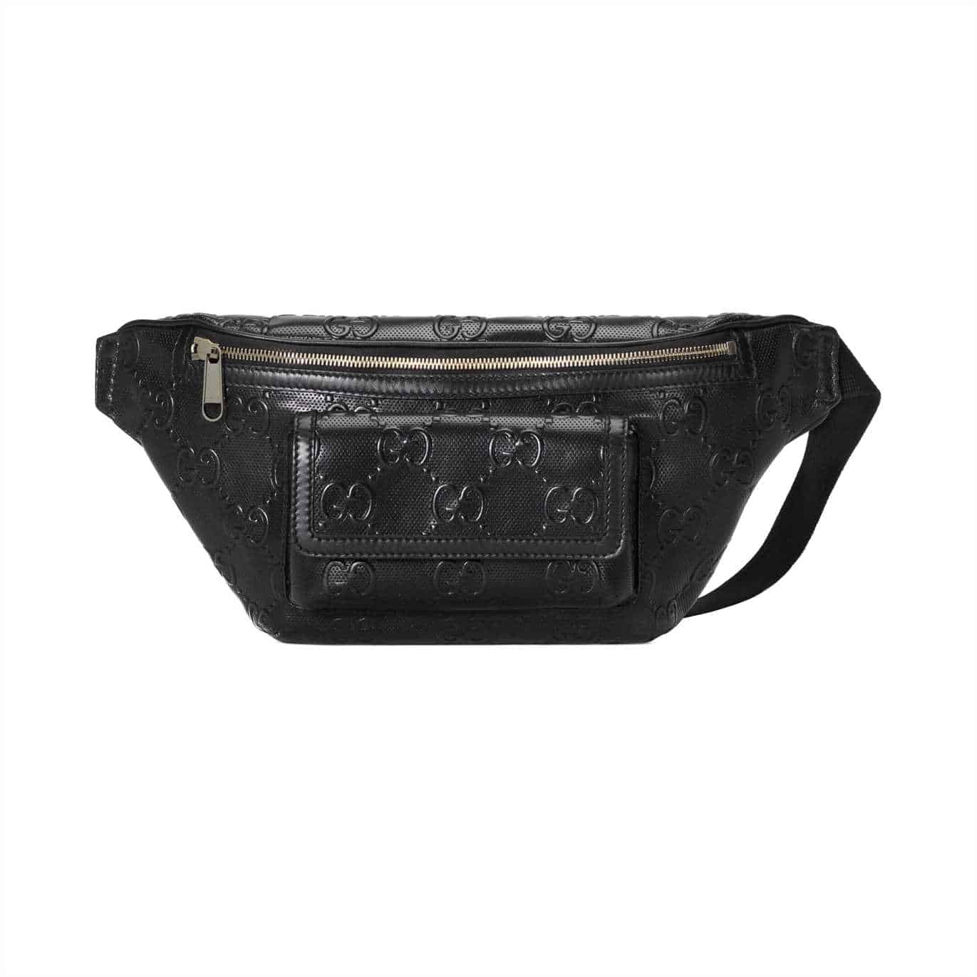 Gucci Black GG Embossed Belt Bag - GBB004 - 1