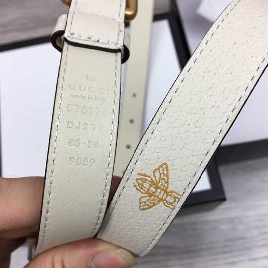 Gucci Belt With Bees And Stars Print In Leather - BPR004 - 4