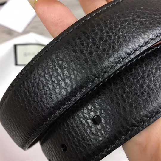 Gucci Leather Belt With Interlocking G Buckle - BPR006 - 4