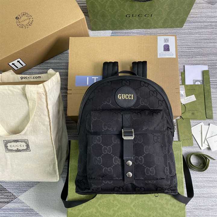 Gucci Off The Gird Backpack Black GG Nylon - GBP002 - 2