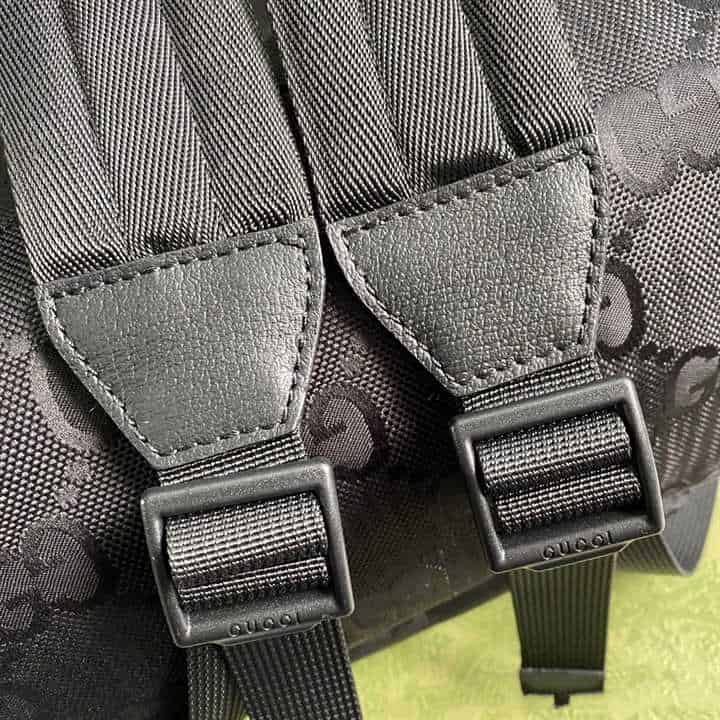 Gucci Off The Gird Backpack Black GG Nylon - GBP002 - 7