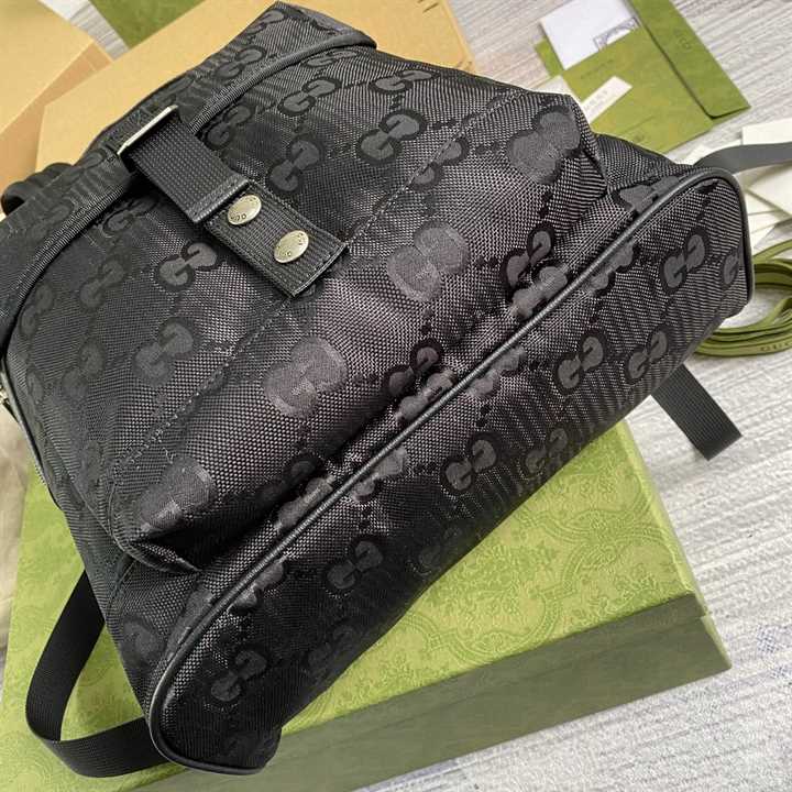 Gucci Off The Gird Backpack Black GG Nylon - GBP002 - 9