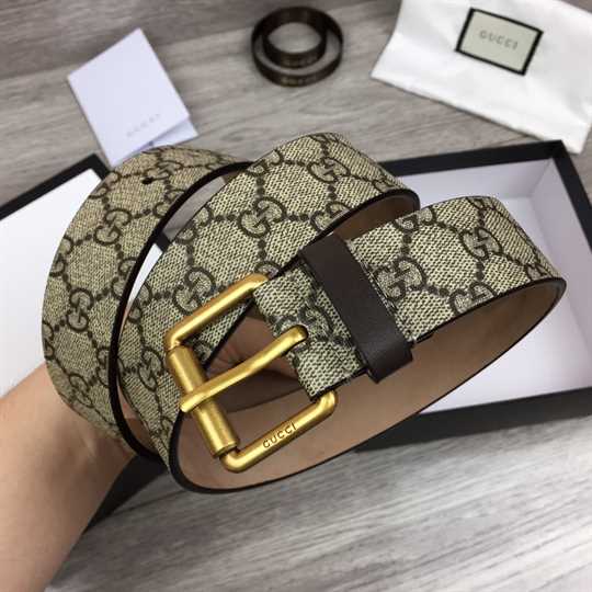 Gucci Tiger Print GG Supreme Belt - BPR010 - 6