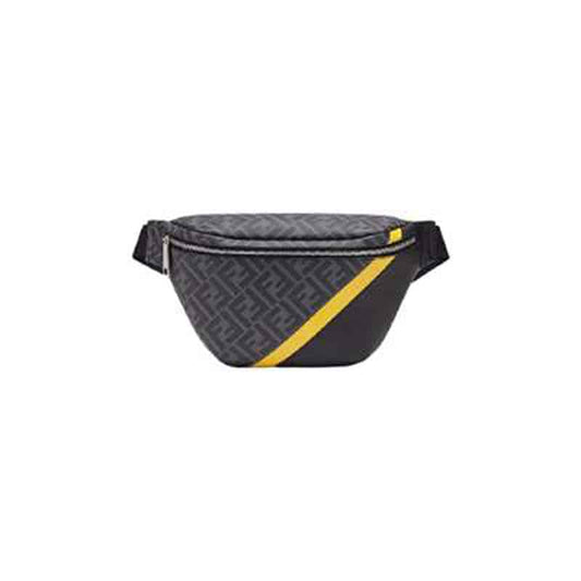 Fendi Gray Fabric Belt Bag - FPD27 - 1