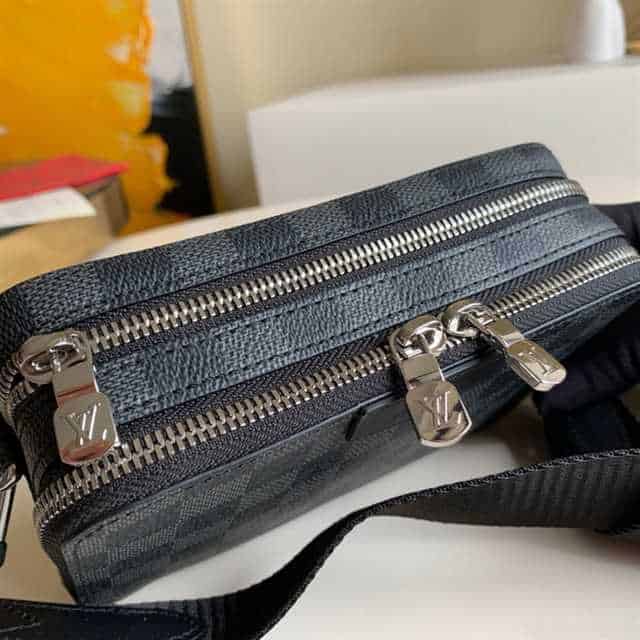 Louis Vuitton Alpha Wearable Wallet Damier Graphite Canvas LMB045 - 8