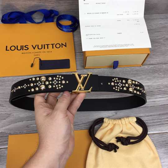 Louis Vuitton Calf Leather LV Iconic 35MM Belt - LBP006 - 2