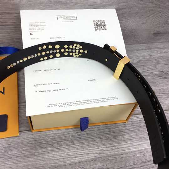 Louis Vuitton Calf Leather LV Iconic 35MM Belt - LBP006 - 4