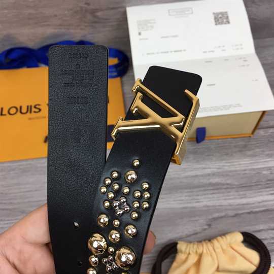 Louis Vuitton Calf Leather LV Iconic 35MM Belt - LBP006 - 5
