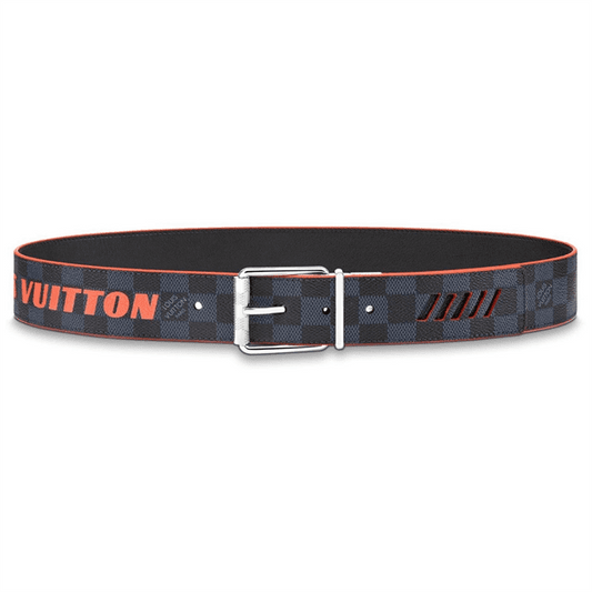 Louis Vuitton Damier Cobalt Race Print 40MM Reversible Belt - LBP002 - 1