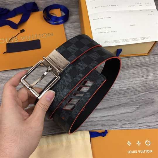 Louis Vuitton Damier Cobalt Race Print 40MM Reversible Belt - LBP002 - 5