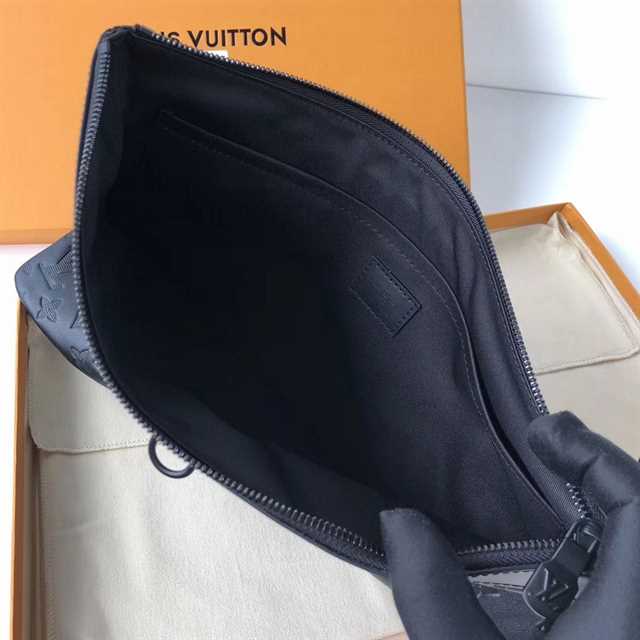 Louis Vuitton Discovery Pochette Monogram Shadow Leather LP51 - 3