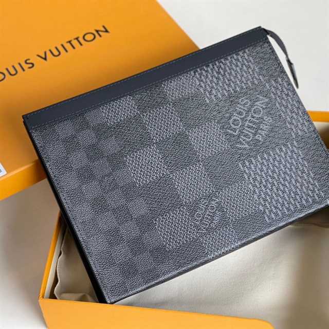Louis Vuitton Pochette Voyage Mm Damier Graphite Canvas LP52 - 2