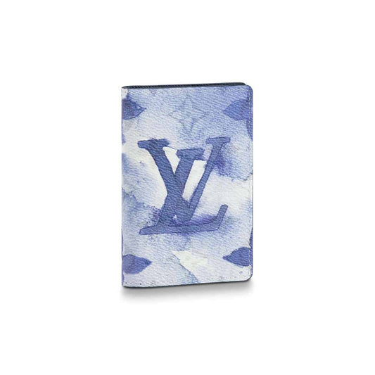 Louis Vuitton Pocket Organizer Monogram Watercolor Blue Coated Canvas - WPR001 - 1