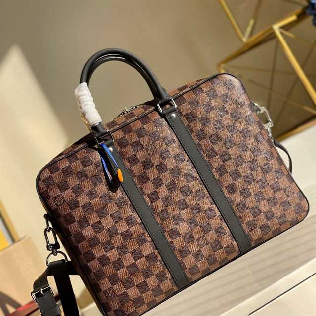 Louis Vuitton Porte-Documents Voyage Pm Monogram Macassar Canvas LDB062 - 2
