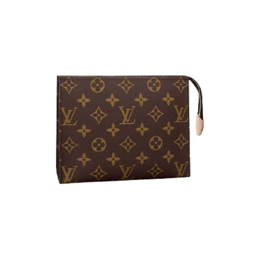 Louis Vuitton Toiletry Pouch 19 Monogram Canvas In Brown LP48 - 1