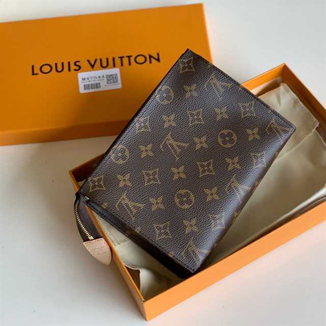 Louis Vuitton Toiletry Pouch 19 Monogram Canvas In Brown LP48 - 2