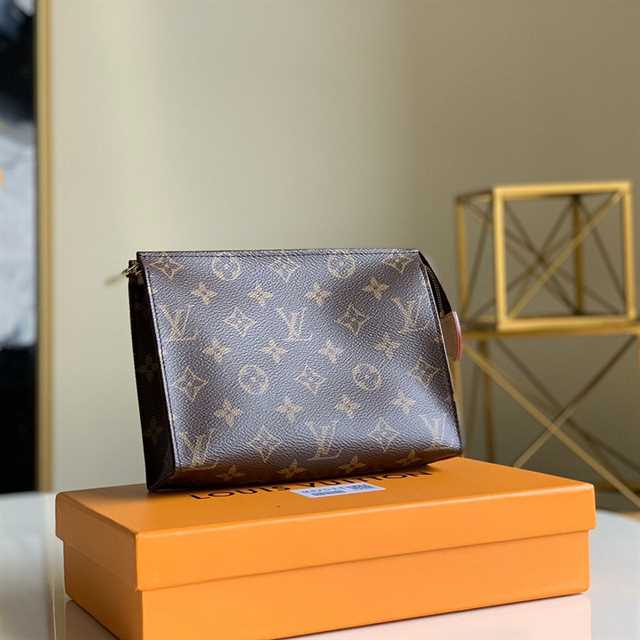 Louis Vuitton Toiletry Pouch 19 Monogram Canvas In Brown LP48 - 6