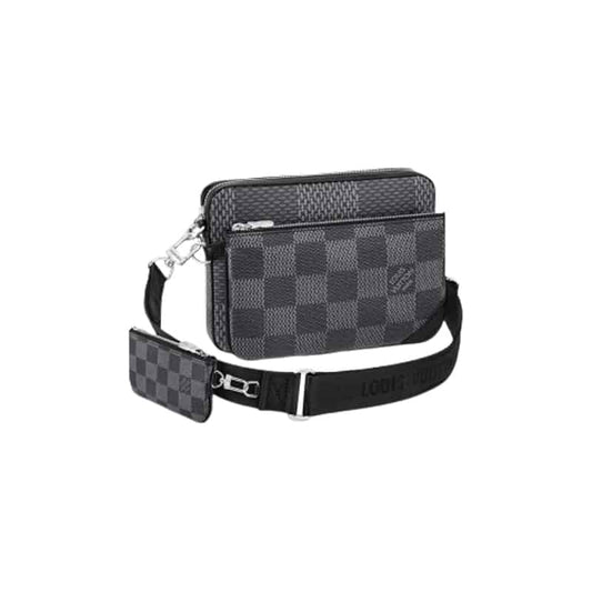 Louis Vuitton Trio Messenger Damier Graphite Canvas LMB027 - 1