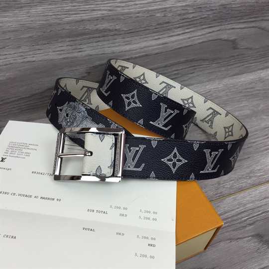 Louis Vuitton White/blue Monogram Savane Canvas Chapman Brothers Reverso Belt - LBP010 - 2